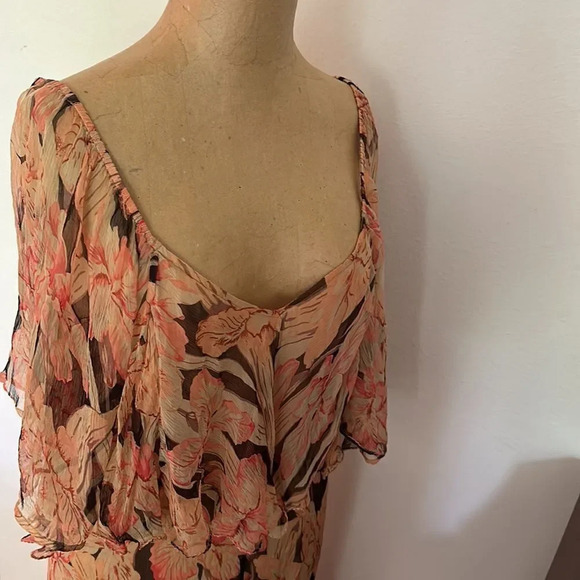 Mes Demoiselles sz EU 36 US 4 ruffled layered viscose blend dress NWT new cond - Picture 4 of 13